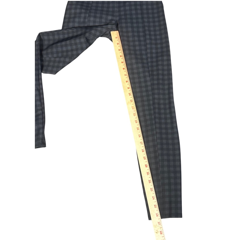 Lululemon Here to There Pants Women's 2 Grey Gingham High Rise Plaid 7/8 Tapered - Picture 5 of 9
